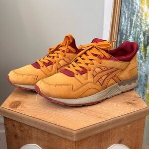 Asics Orange and Red Sneakers
